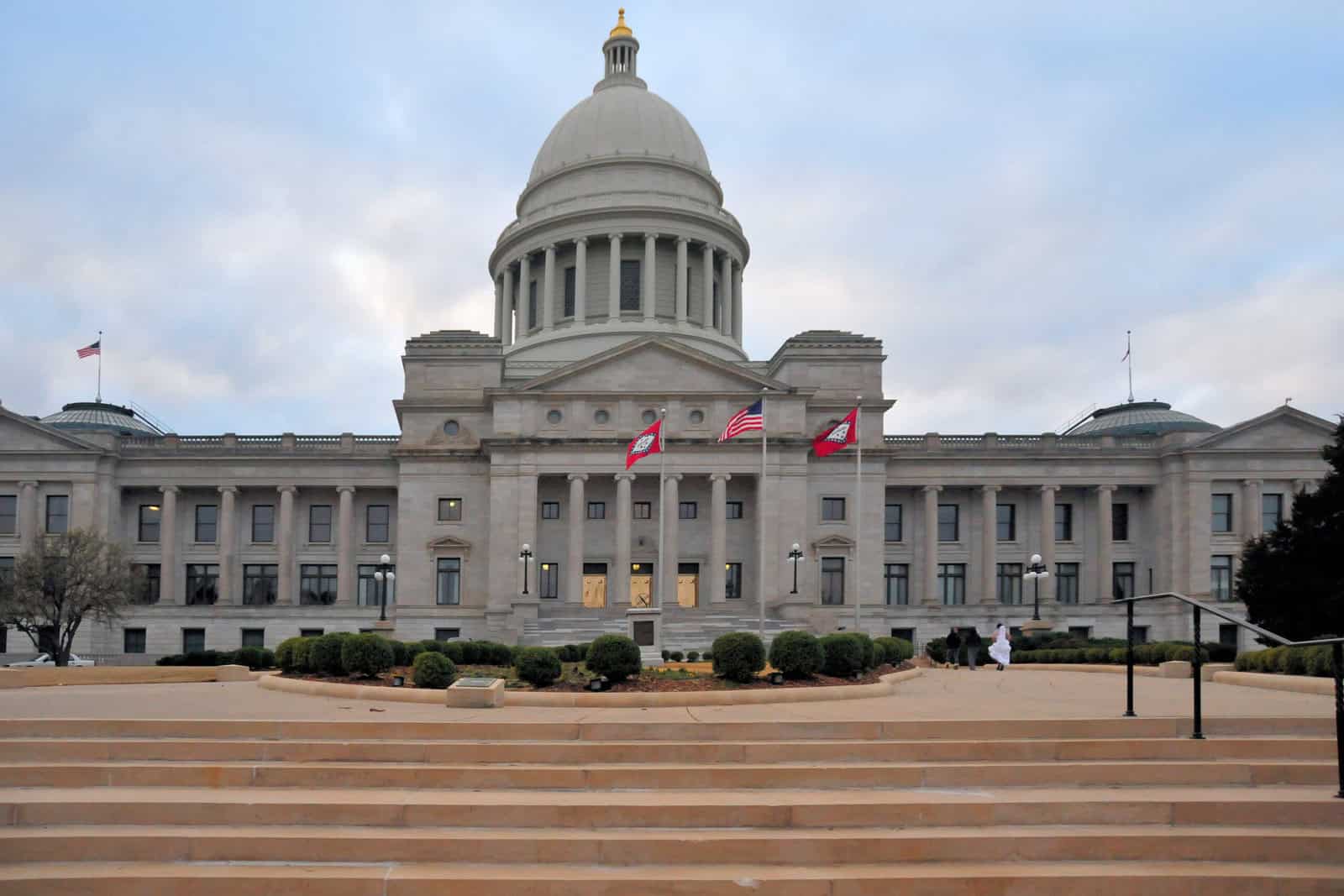 Arkansas Capitol Building with its large dome, Capitol Hill, Little Rock, Arkansas